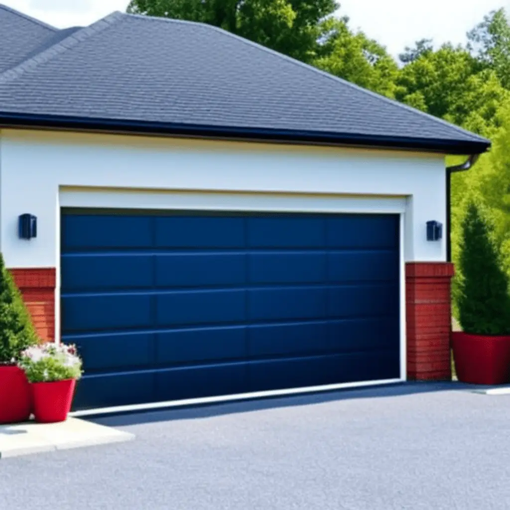 Closed garage door illustrating safe and secure home access.