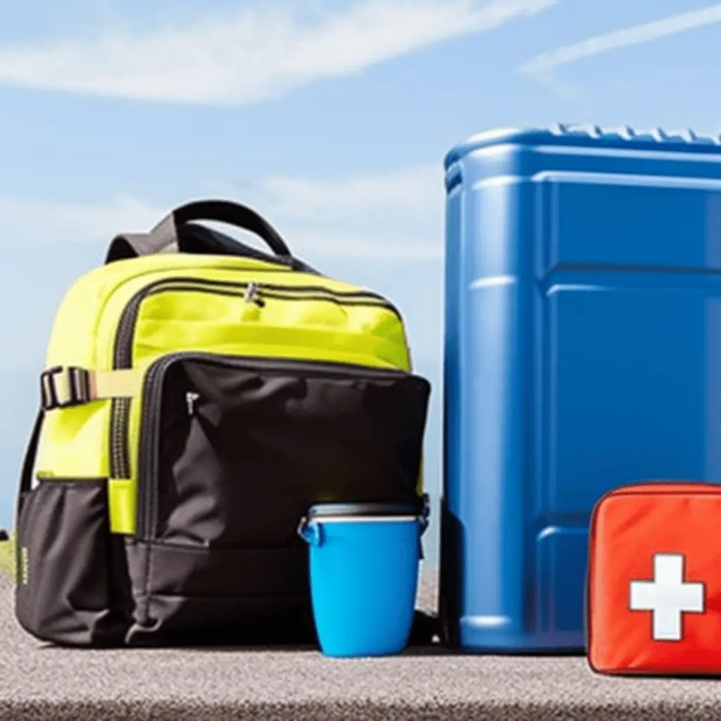 Emergency supplies and safety planning for disaster preparedness.