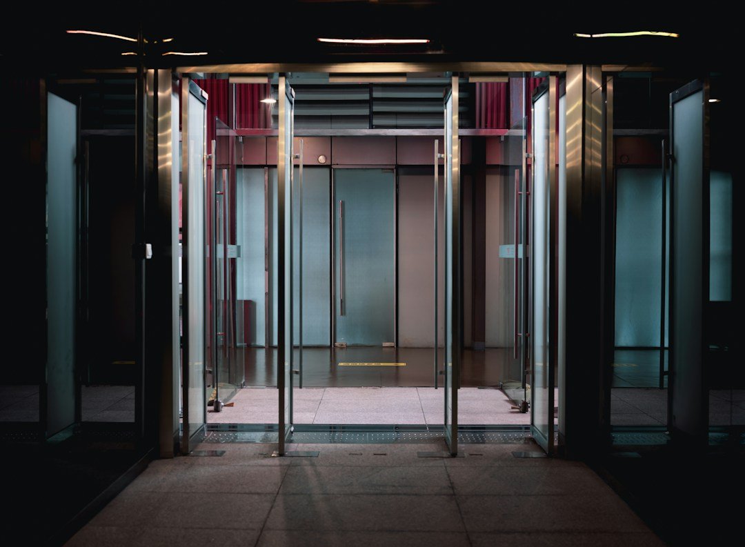 Commercial building entrance
